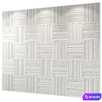 Lithos Design marble wall panel Barcode Zero 3D Model Vray, Corona