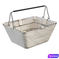 Rack with baskets for the store 3D Model Corona