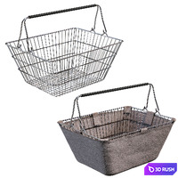 Rack with baskets for the store 3D Model Corona