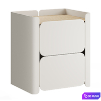 Bedside table Lirio by Hiro 3D Model Corona