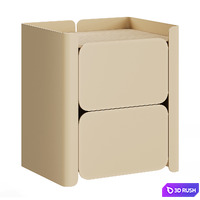 Bedside table Lirio by Hiro 3D Model Corona