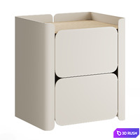 Bedside table Lirio by Hiro 3D Model Corona