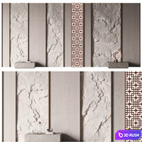 Headboard #17 3D Model Vray, Corona