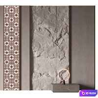 Headboard #17 3D Model Vray, Corona