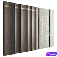Wall Panel Decor 182 3D Model Vray, Corona