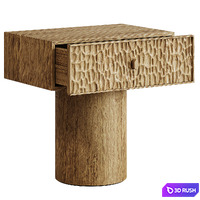 La Redoute Mason bedside table. 3D Model Corona
