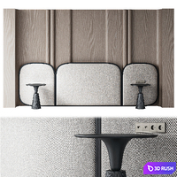 Headboard 01 3D Model Corona