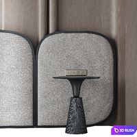 Headboard 01 3D Model Corona