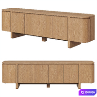 Elle Media Console by Four Hands 3D Model Vray, Corona