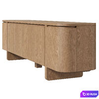 Elle Media Console by Four Hands 3D Model Vray, Corona