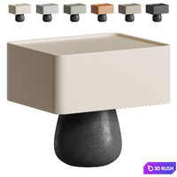 Bedside table 3D Model Vray, Corona