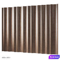 Decorative wood panels 11 3D Model Corona