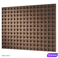 Decorative wood panels 11 3D Model Corona