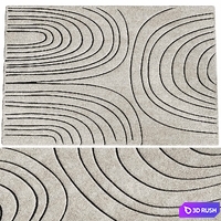 Modern Minimalist Living Room Rug 21 3D Model Vray, Corona