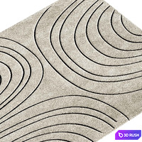 Modern Minimalist Living Room Rug 21 3D Model Vray, Corona