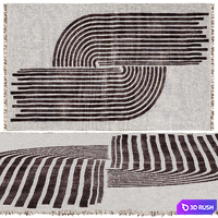 Cornrows Rug 3D Model Corona