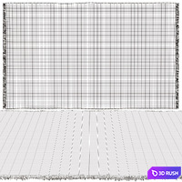 Cornrows Rug 3D Model Corona