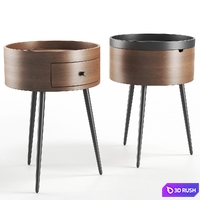 Orteo La Redoute nightstand 3D Model Vray, Corona