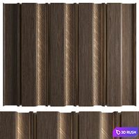 Wall Panel Decor 190 3D Model Vray, Corona