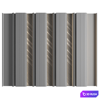 Wall Panel Decor 190 3D Model Vray, Corona