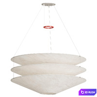 Floatation Japanese Paper Suspension Lamp Ingo Maurer 3D Model Vray, Corona
