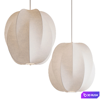 Nordic Wabi-sabi pendant light. Italy mid 1900's 3D Model Vray, Corona