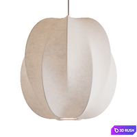 Nordic Wabi-sabi pendant light. Italy mid 1900's 3D Model Vray, Corona