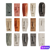Wall Decor Mask 3D Model Corona