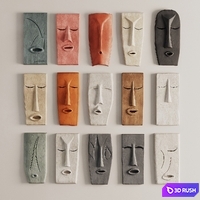 Wall Decor Mask 3D Model Corona