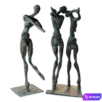 Sculpture "Three Graces" 3D Model Corona