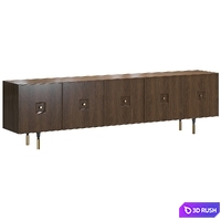 TV stand Brown 3D Model Corona