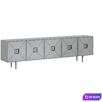 TV stand Brown 3D Model Corona