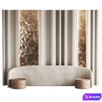 Wall panel/Headboard 4 3D Model Corona