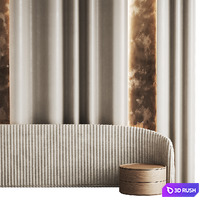 Wall panel/Headboard 4 3D Model Corona