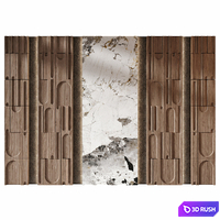 Wall panels | set 402 3D Model Corona