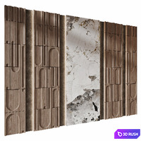 Wall panels | set 402 3D Model Corona