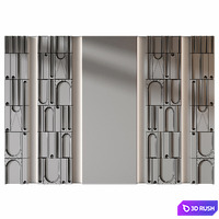 Wall panels | set 402 3D Model Corona