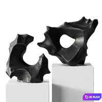 Abstract stone sculpture 3D Model Vray, Corona