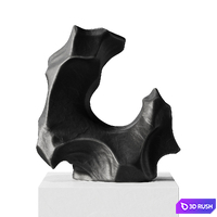 Abstract stone sculpture 3D Model Vray, Corona
