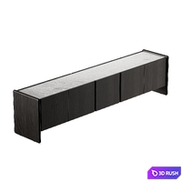 Minotti Logan Wood Sideboards 3D Model Vray, Corona