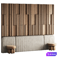 Wall panel/Headboard 6 3D Model Corona