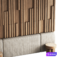 Wall panel/Headboard 6 3D Model Corona