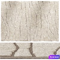 Fossil Cream Beige Modern Textured Rug