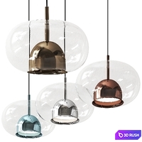 Coimbra by Oriano Favaretto Pendant Lamp 3D Model Vray, Corona