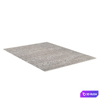 Pompei Rust Silver Hand-Knotted Rug 3D Model Vray, Corona