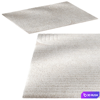 Erden Furrow – Natural White rug 3D Model Corona
