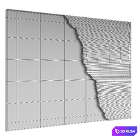 Wall Panel 01 3D Model Corona
