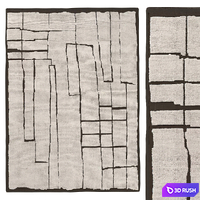 Torin Wool Rug 3D Model Vray, Corona