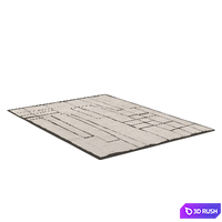 Torin Wool Rug 3D Model Vray, Corona