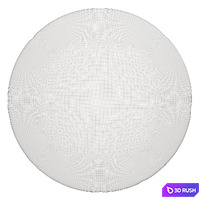 Round Berber style carpet Luna 3D Model Vray, Corona